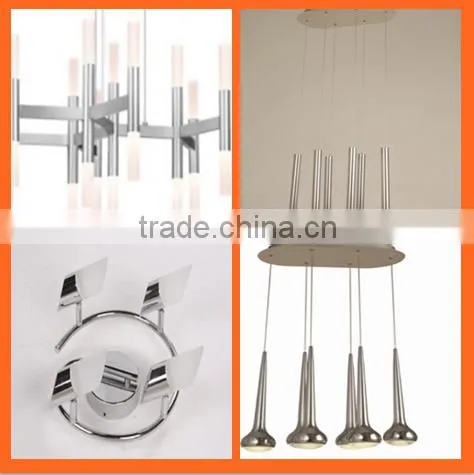 High Quality Led Simple Sandy Black Decoration Aluminum+Acrylic Chandelier Light Model RT1072-3 photo-4