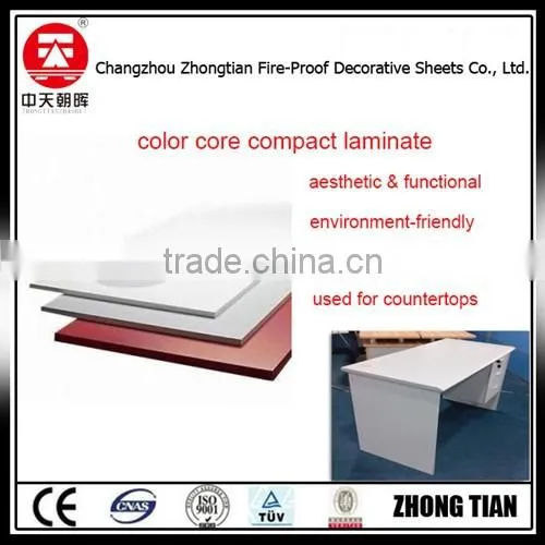 Office Table Top Compact Laminate Table Top HPL Laminate Sheet Decorative High-Pressure Laminates photo-2