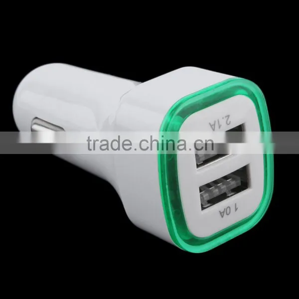 3.1A Dual USB Car Charger 12V-24V Input Mobile Phone Charger Tablet Splitter Igniter Carregadorveicular photo-2