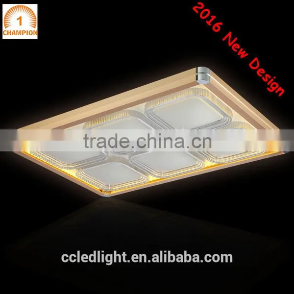 2016 New Design Square Led Ceiling Lights Flush Mounted Fixture Lights for Living Room Bed Room 30WX2 photo-3