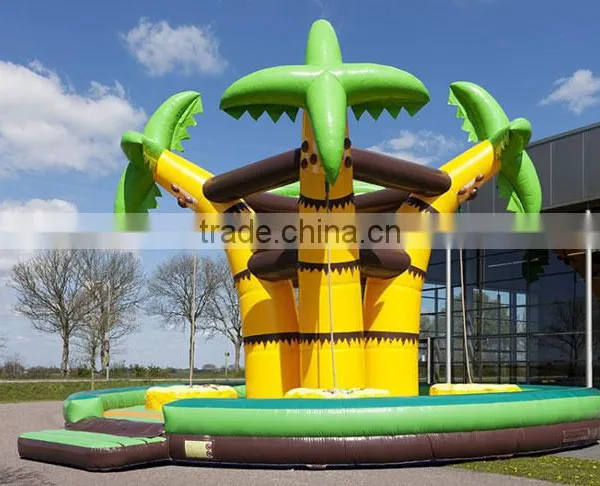 New Design Inflatable Climbing Wall,inflatable Climb Tower Palm Tree Climbing for Fun photo-2