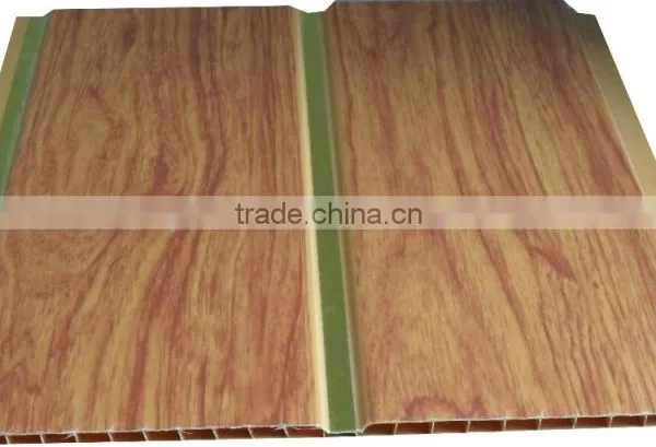 10'' Width New Style Trinidad Pvc Ceiling Panel & Wall Panel With Sivler Strip,middle Groove G130 photo-6