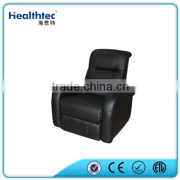 Relax Black Leather Recliner Sofa Cover Living Room Furniture photo-2