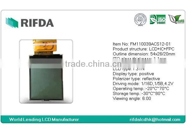 FSTN Mobile Phone Monochrome Lcd Display 128x160 photo-2