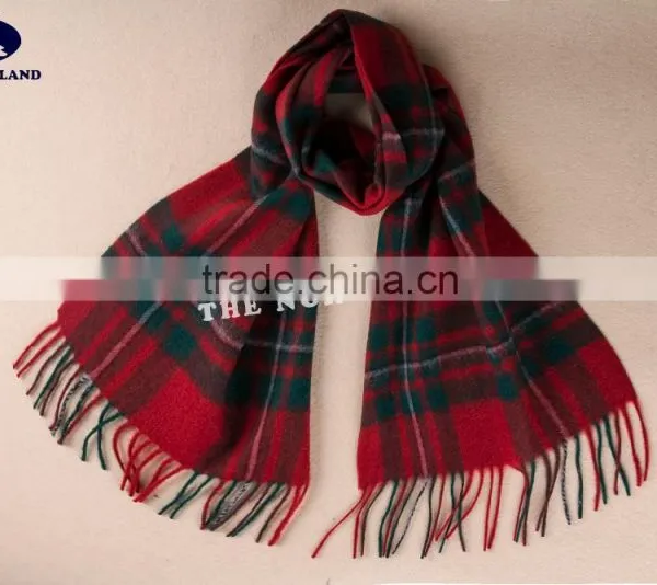 Wool Cashmere Scottish Tartan Scarf WCS14112212