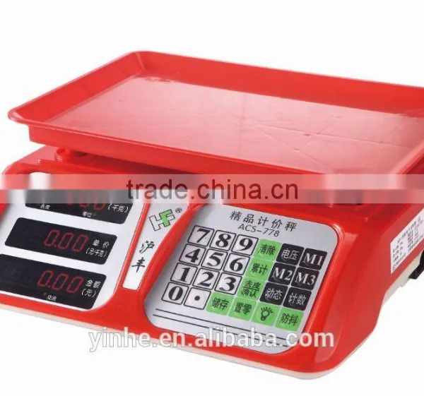 2016 New Design LCD Display Electronic Price Digital ScaleYY-778 photo-3