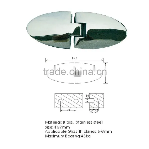 Outside/Inside Hinged Aluminum Profile Shower Door (KD3001) photo-4