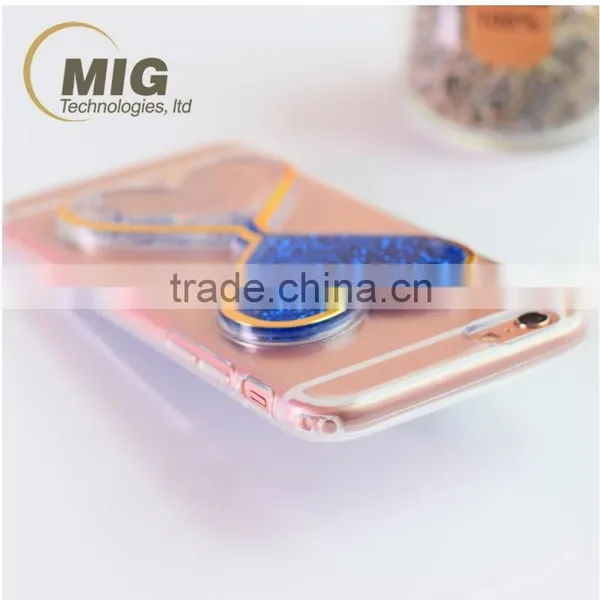 Soft TPU Material Phone Case for Iphone 6 6S in 3D Heart-shaped Mystery Quicksand Design photo-2