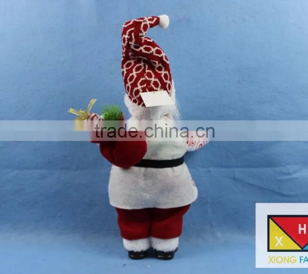 Cheerful Standing Santa Claus Christmas Figure With Presents photo-3