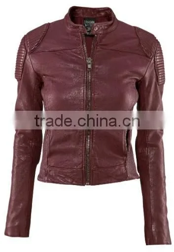 2014 Ladies pu Leather Jacket in Apparel Stocks,lady Beading pu Leather Jackets in Pakistan photo-5