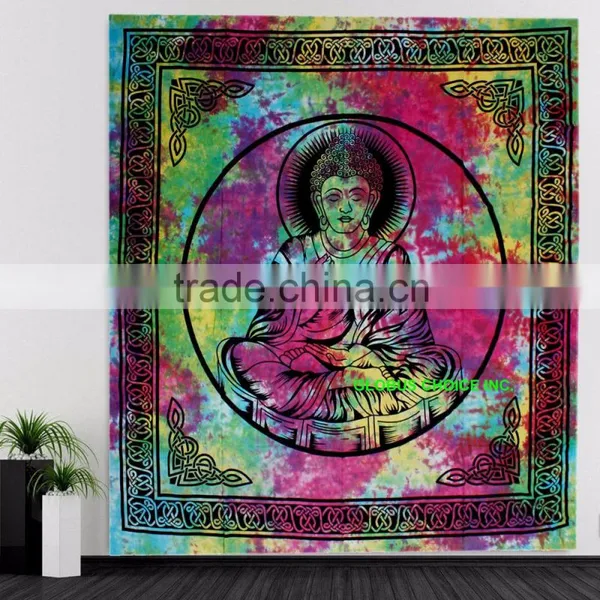 Indian Buddha Hippie Bohemian Wall Hanging Mandala Tapestry