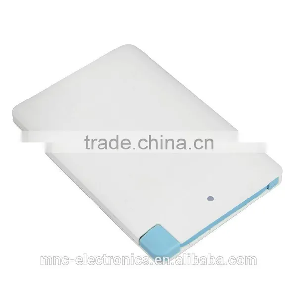 2016 Hot Promotional Gift Custom Logo 2500mah Portable Ultra Thin Credit Card Size Power Bank Battery Pack Charger Supplier's Choice photo-5