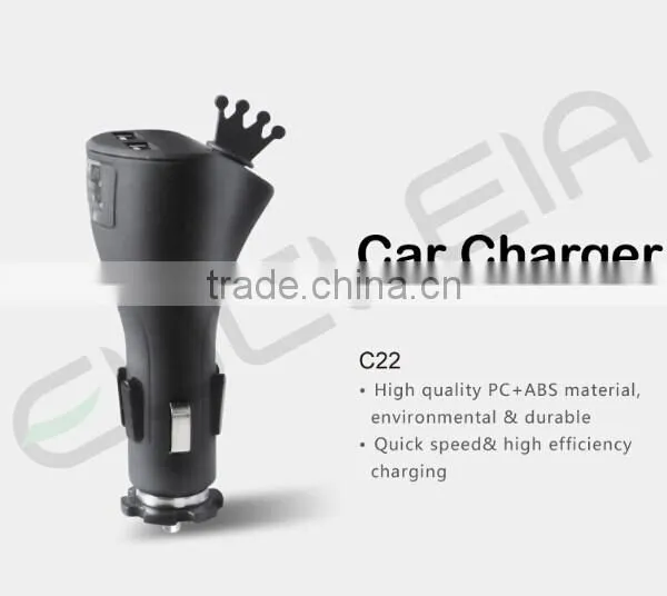 Wholesaler Support Dual USB Car Charger 5V 2.1A In-car Simultaneous Charing for Phone photo-6