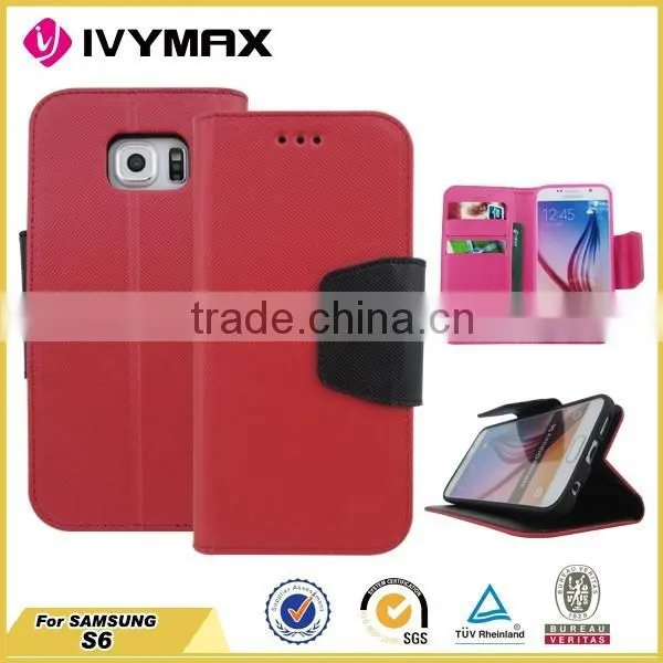 Mercury Wallet Leather Case for Samsung s6 Mobilephone Case photo-5