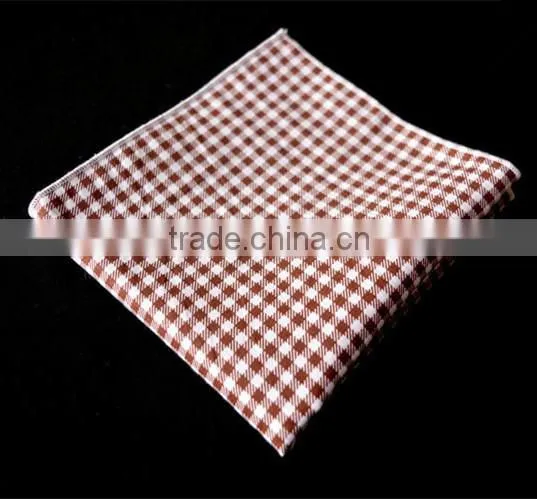 High Quality Chambray Denim Cotton Linen Pocket Square Bandana Handkerchief