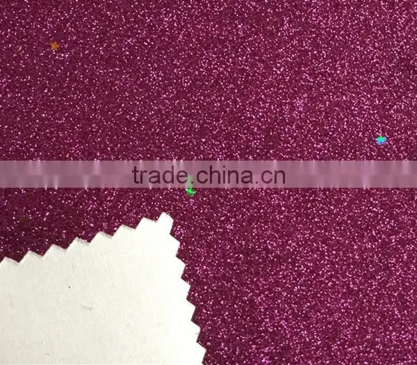Shinny Glitter Polyurethan Synthetic PU Leather With TC Backing for Shoes Upper photo-3