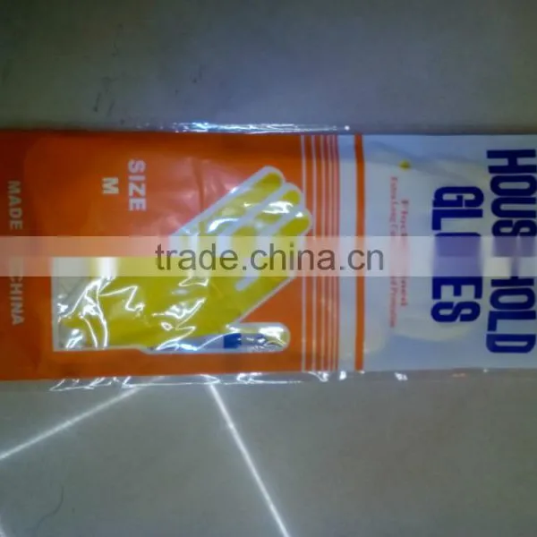 Yellow White Latex in Household Gloves photo-5