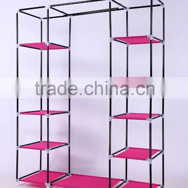 Modern Bedroom Steel Wardrobe, Single Clothing Storage Wardrobe photo-6