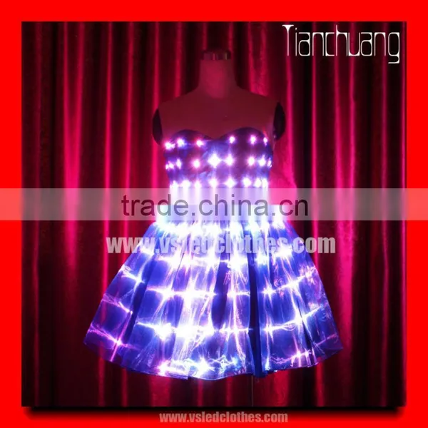 RF Remote LED Light Tube Skirt
