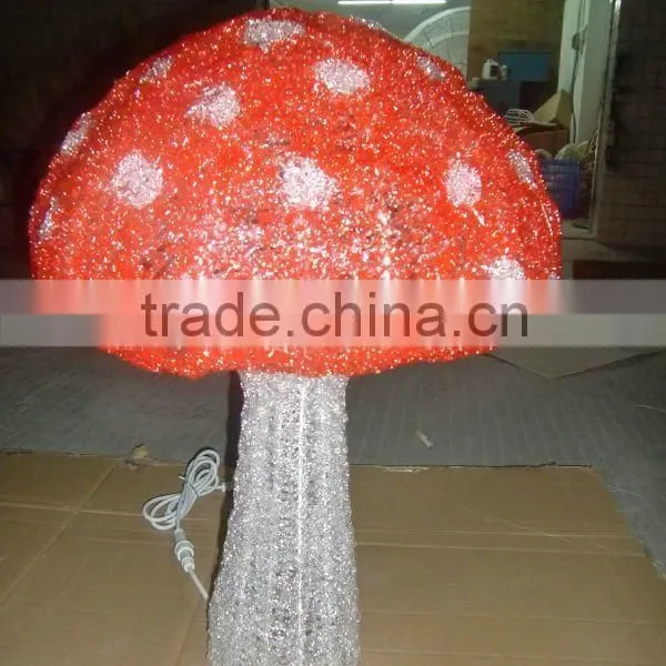 Artificial Outdoor Factory Price Sun-proof Mushroom Decoration Light for Christmas photo-4