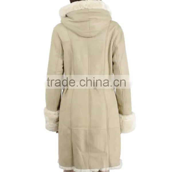 Women Fashion Double Face Rabbitskin Leather Coat Rabbit Fur Wholesale Fur Coats KZ150101 photo-2