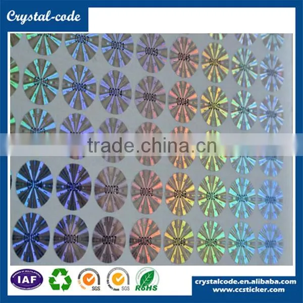 2D /3D Effect Square Non-drying Holographic Film Aluminum Foil Sticker photo-3