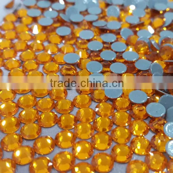 Low Defect Super Shining Dmc Topaz Color Ss20 Hot Fix Stone photo-2