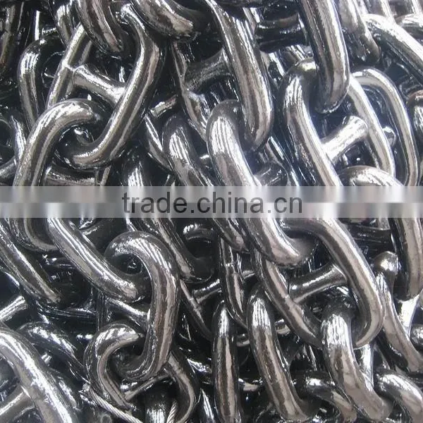 Black Marine Stud Chain Mooring Anchor Chain photo-4
