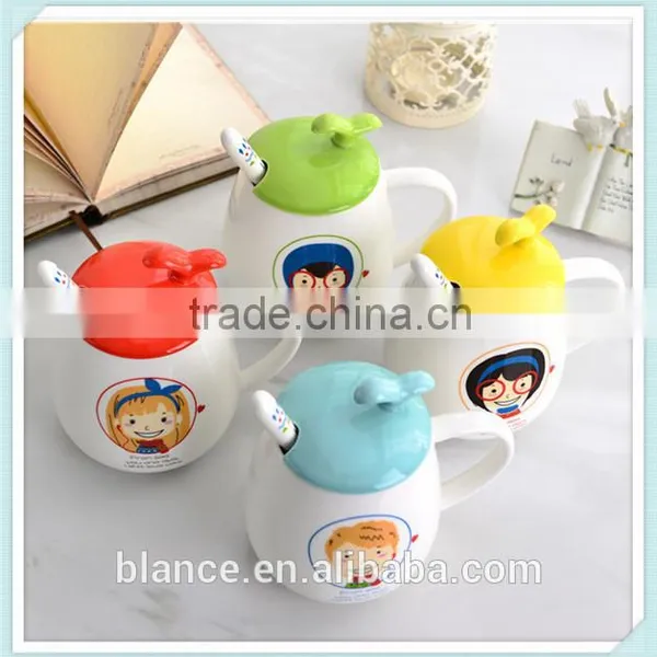 Ceramic Grass Mug Bud Lid Design photo-2