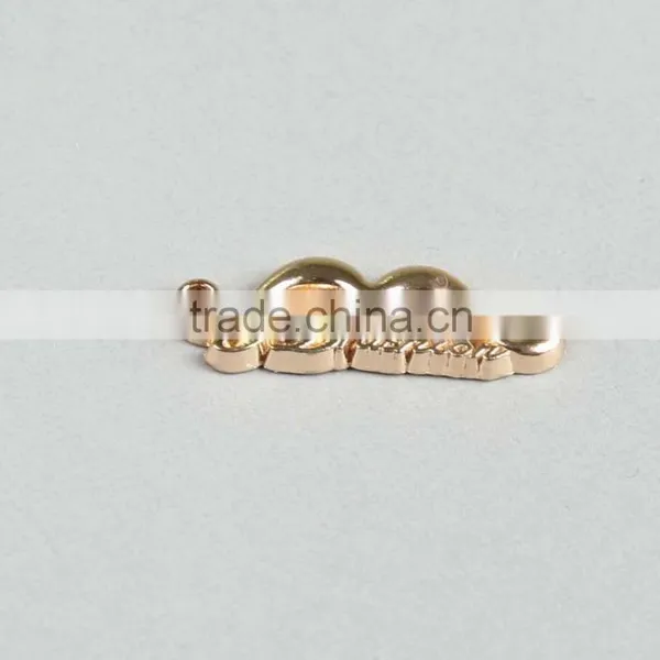 Custom Metal Letter Logo Gold Metal Label for Handbags on Sale photo-2