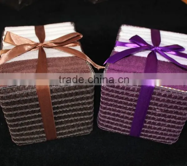 Two Colors Iron Paper Basket 6 Cotton Towel photo-2