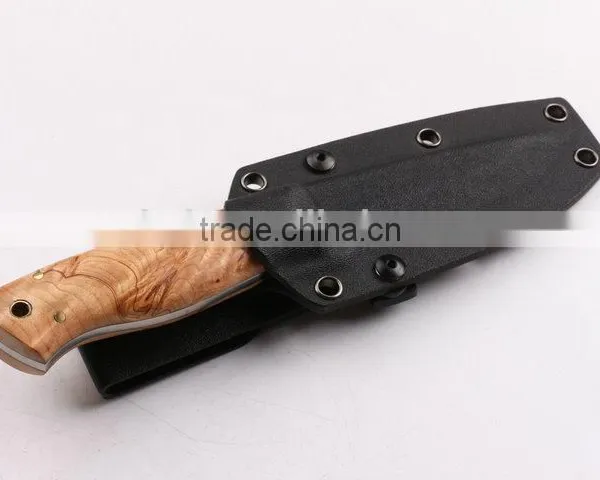 OEM Fixed Blade Knife With D2 Blade and White Shadow Wood Handle photo-6