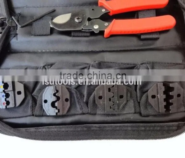 LSD Brand Good Quality LS-K04WFmulti -functional Crimping Tool Set Cable Cutter and Replaceable Dies Combination Hand Tool Set photo-3