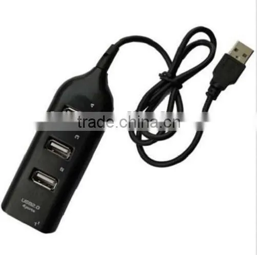High Speed 4 Port Mini USB 2.0 HUB Adapter For Laptop PC 480Mbps photo-2