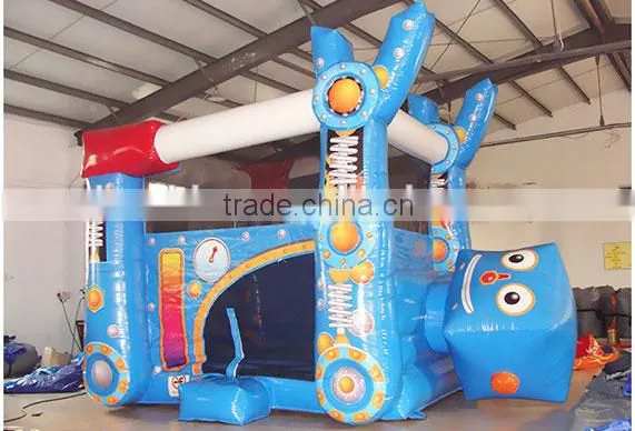 Waterproof PVC Tarpaulin Inflatable Robot Horse Bouncer for Kids photo-2