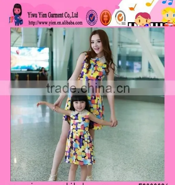 2015 Wholesale Mother And Daughter Dress Profession Factory Selling Cheaper Hot China Family Dress photo-5
