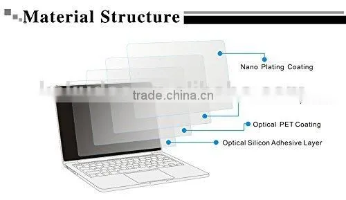 OEM Factory Supplier !! High Quality Curved Tempered Glass Screen Protector Fit for Macbook Pro 13.3'' Retina photo-2
