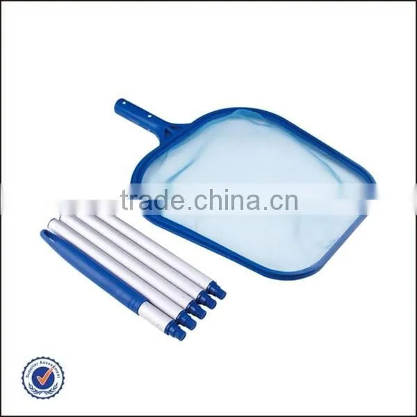 5 Way Aluminum Telescopic Pole Pool Leaf Skimmer Rake Net Aluminum Pole Leaf Skimmer photo-2