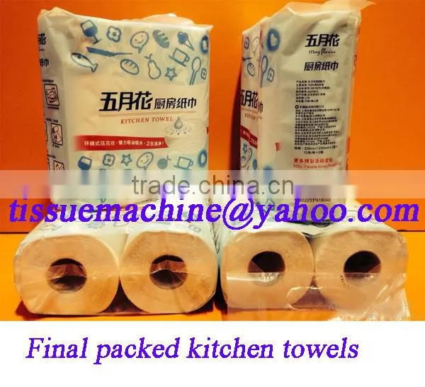 Economical Lamination High Speed Automatic Toilet Paper Kitchen Paper Towel Making Machine photo-6