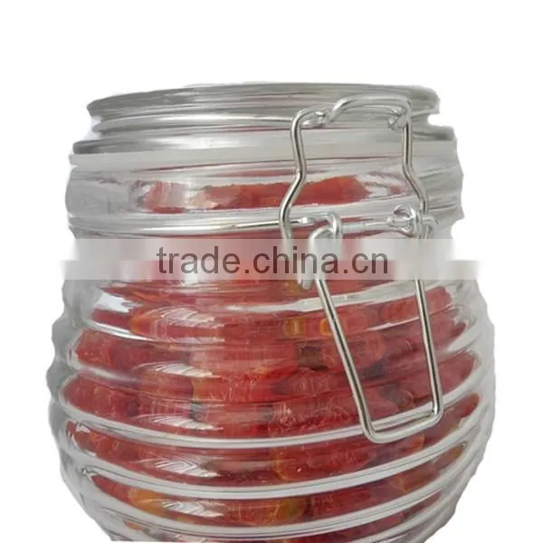 Round Clip Top Glass Jars With Airtight Lid photo-2