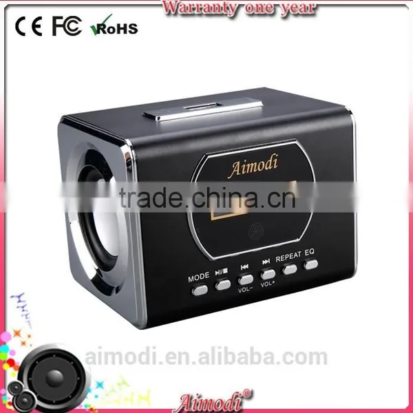 2015 Innovative fm Radio Digital Speaker With Alarom Clock qi Charging Remote Control photo-2