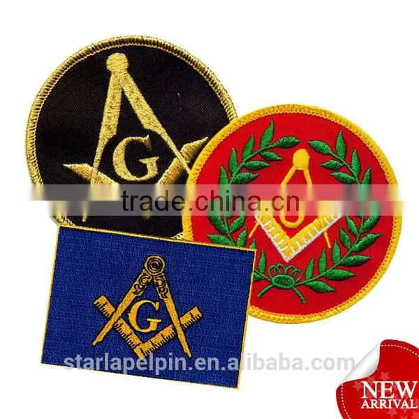 Manufacture High Quality Custom Masonic Patch Embroidery
