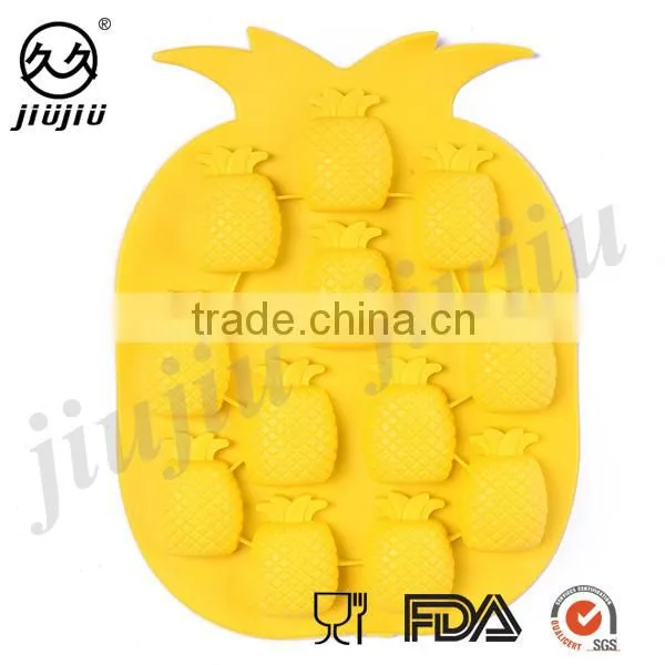 Pineapple Ananas Shape Silicone Ice Cube Tray Mold