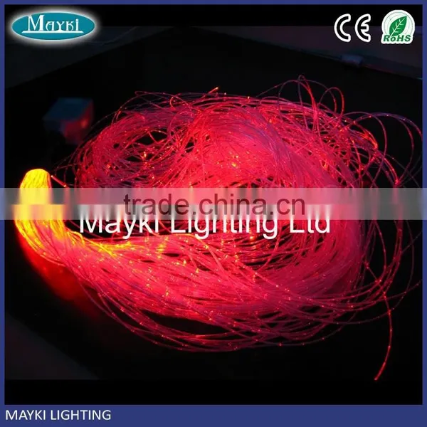 Transparent PVC Protection 3*1.0mm Fluorescent Fiber Optic Cable for Fiber Lamp Using photo-4