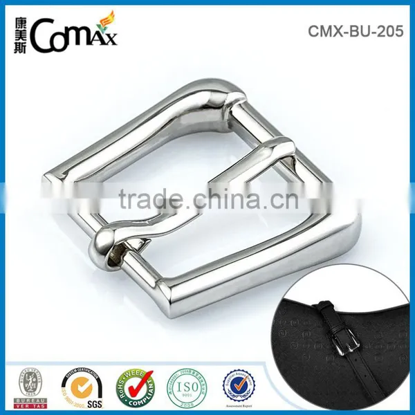 New Design Movable Pin Metal Silver Belt Buckle photo-3
