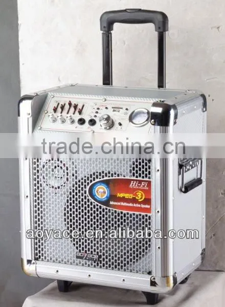 wireless speaker with USB/SD/MMC/WIRELESS MIC SA-618