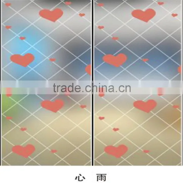 Coloful Decoration Screen Printed Glass for Bathroom Door photo-2