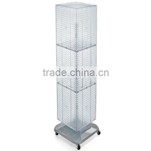 Retail Pegboard Display Stand Rotate Metal Display Rack