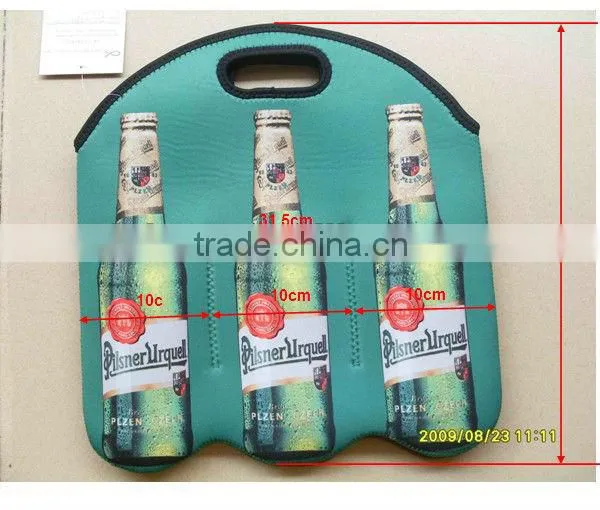 Promotional Four Pack Neoprene Beer Bottle Cooler Holder With Strap photo-5