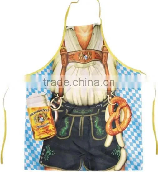 Factory Direct Sale Funny Colorful Sublimation Printing Polyester Naked Sexy Audlt Cooking Apron Patterns photo-3